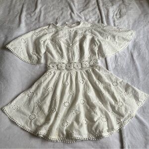 SOLD Saints +Secrets Eyelet Flared Dress